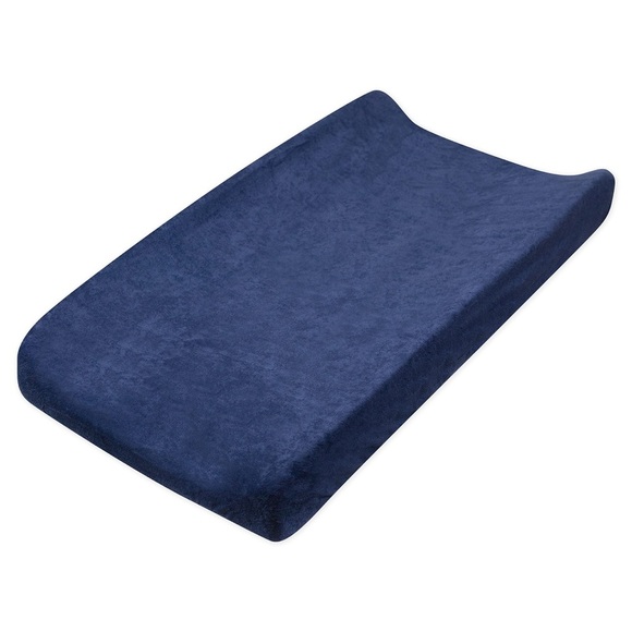 Honest Baby Terry Changing Pad Cover in Navy Blue - Picture 2 of 3
